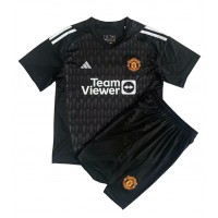 Koszulka piłkarska Manchester United Bramkarska Strój Trzeci dla dzieci 2023-24 tanio Krótki Rękaw (+ Krótkie spodenki)